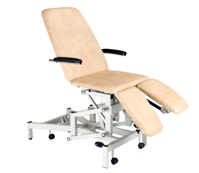 Podiatry examination chair / electrical / height-adjustable / 3-section 93CD Plinth 2000