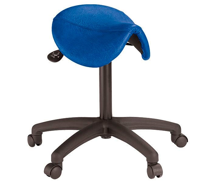 Medical stool / on casters / height-adjustable / saddle seat SADDLE Plinth 2000