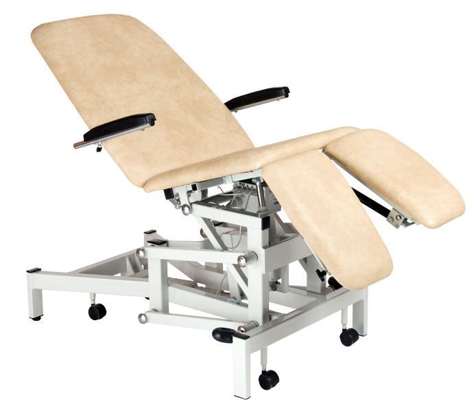 Podiatry examination chair / electrical / height-adjustable / 3-section 93CDT Plinth 2000