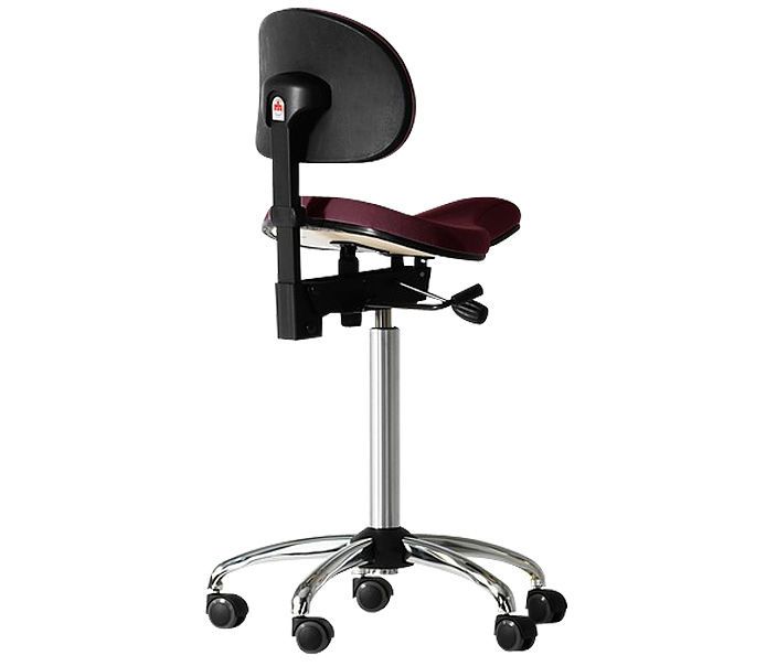 Medical stool / height-adjustable / on casters / saddle seat SUPPORT Plinth 2000