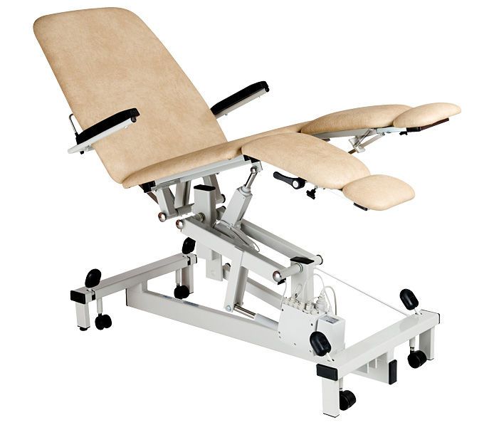 Podiatry examination chair / electrical / height-adjustable / 3-section 503CDT Plinth 2000