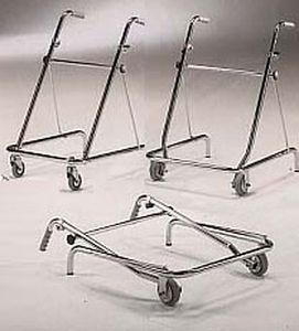 Folding walker / height-adjustable / with 2 casters 681 GIRALDIN G. & C.