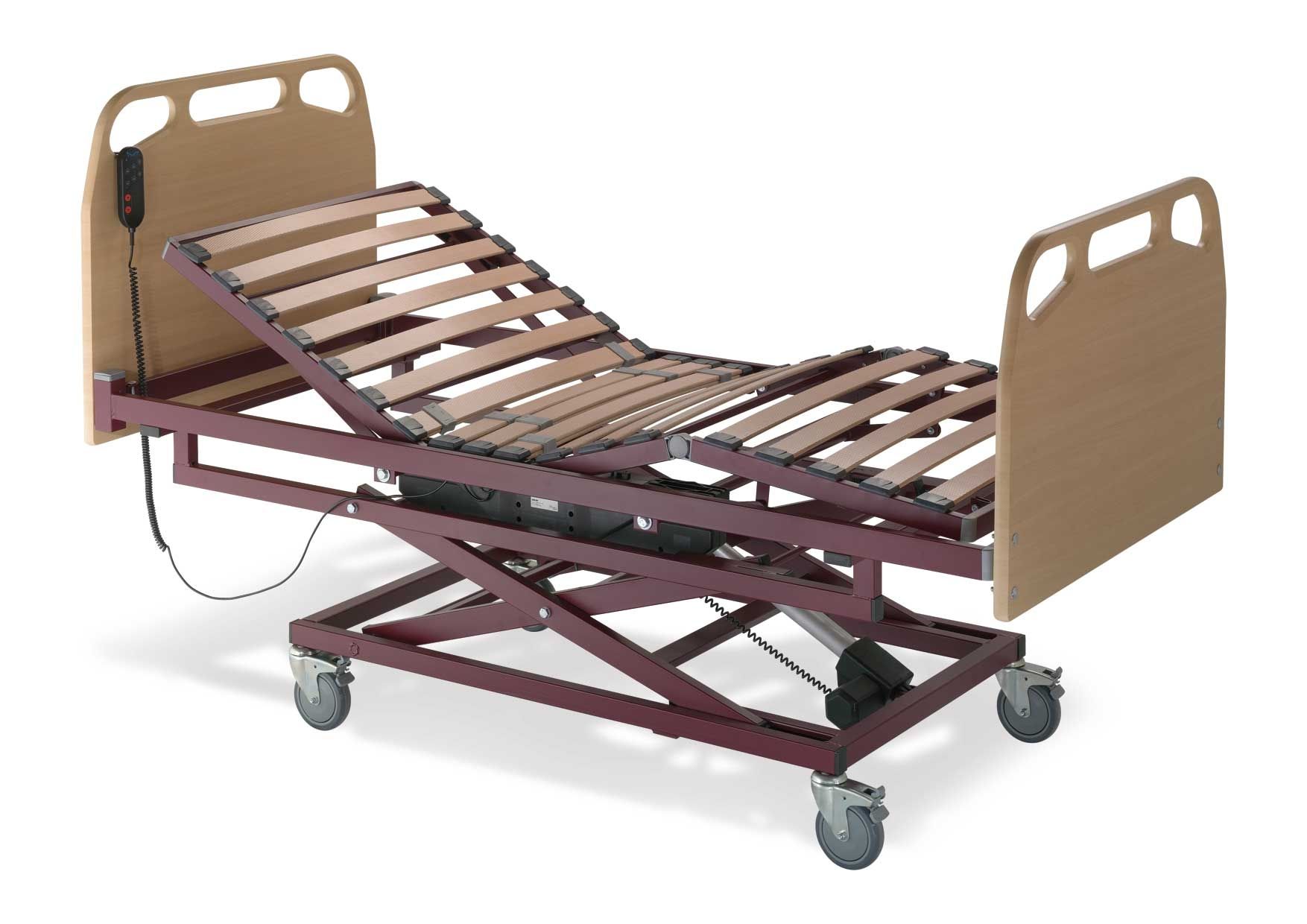 Nursing home bed / electrical / on casters / height-adjustable Recom-Plus Tecnimoem