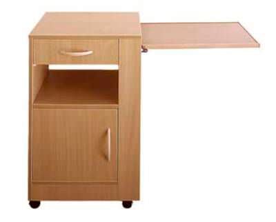Bedside table / on casters / with over-bed tray PALMA TEKVOR CARE