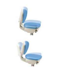Dental stool / height-adjustable / on casters / with backrest T3 SWIDENT