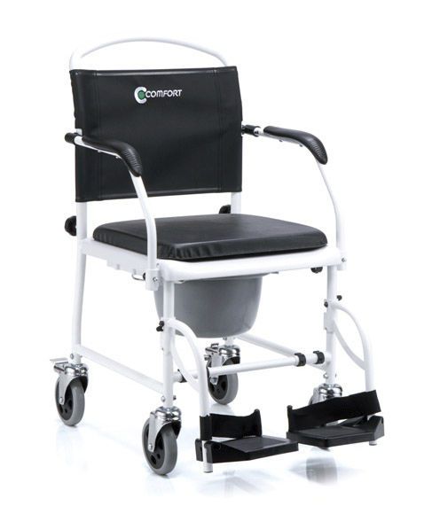 Commode chair / with bucket / with armrests / with cutout seat SL-156 Comfort orthopedic