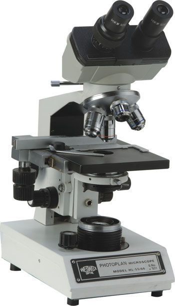 Biology microscope / laboratory / optical / binocular PHOTOPLAN HL-66 The Western Electric & scientific Works