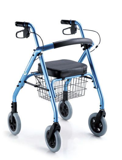 4-caster rollator / height-adjustable / with seat SL-500 Comfort orthopedic