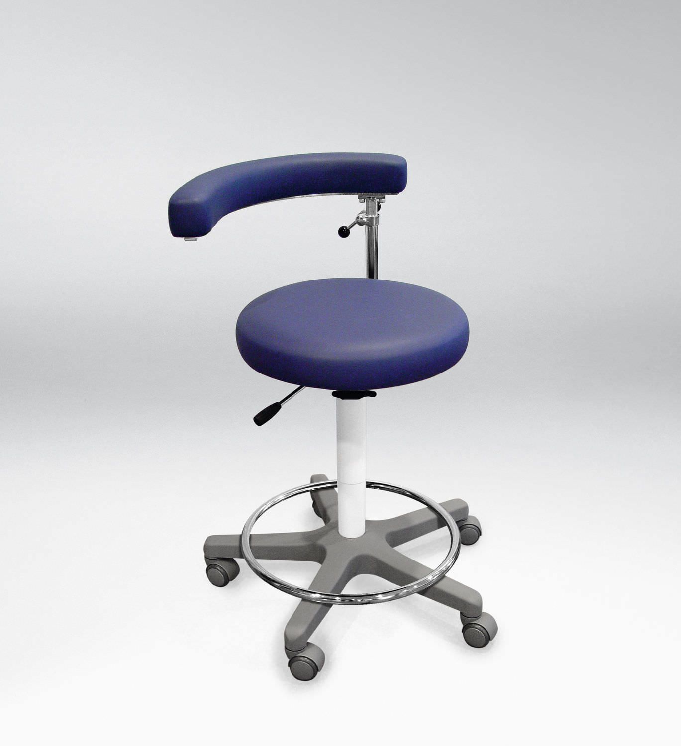 Dental stool / height-adjustable / on casters / with backrest Economat Plus Planmeca