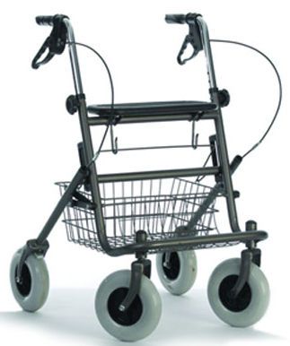 4-caster rollator / with seat / height-adjustable Sunrise Medical
