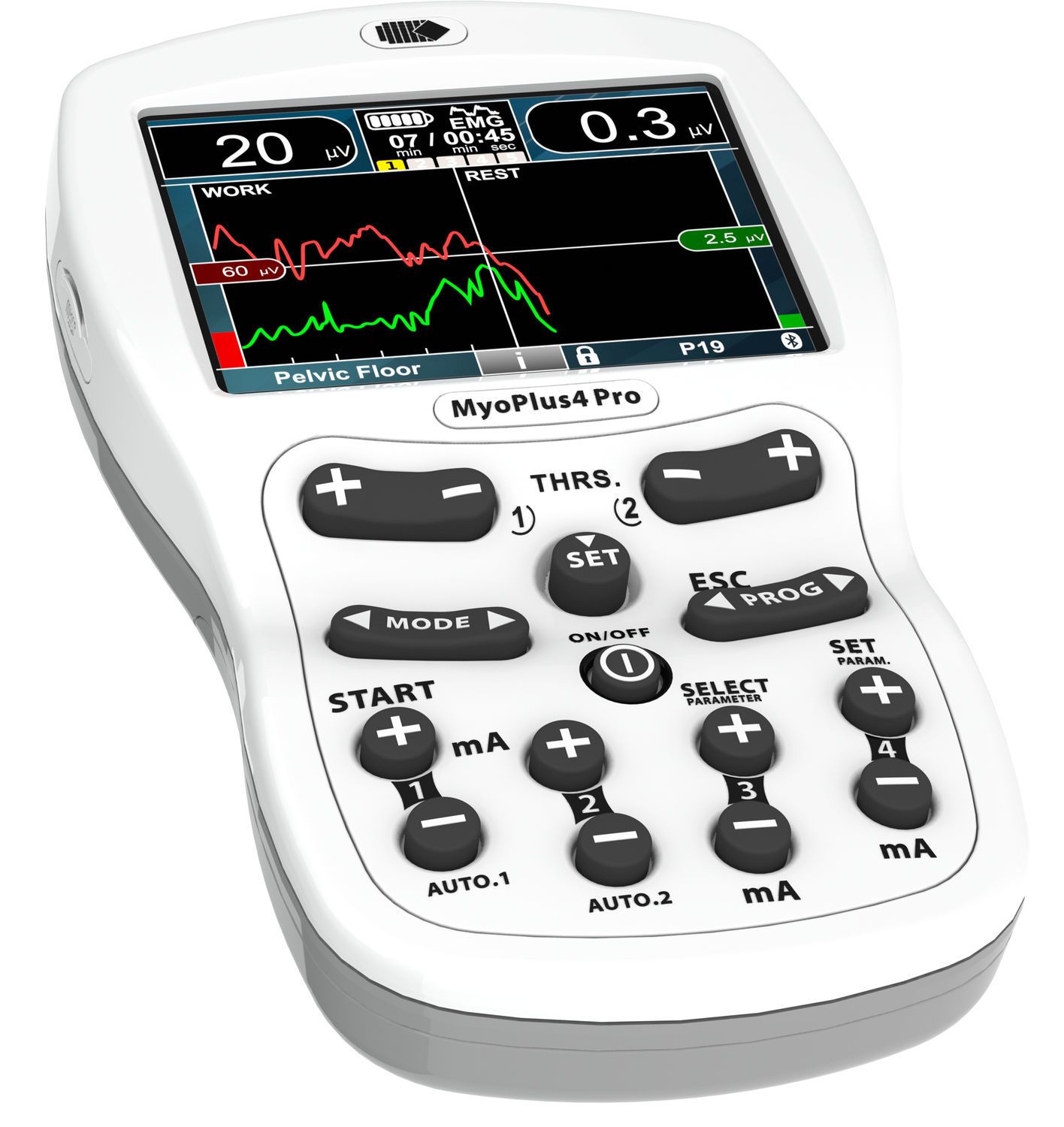 Electro-stimulator (physiotherapy) / hand-held / biofeedback / NMES NeuroTrac® MyoPlus4 Pro Verity Medical