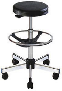 Medical stool / on casters / rotating / height-adjustable W/WW1712/C TEKNOMEK