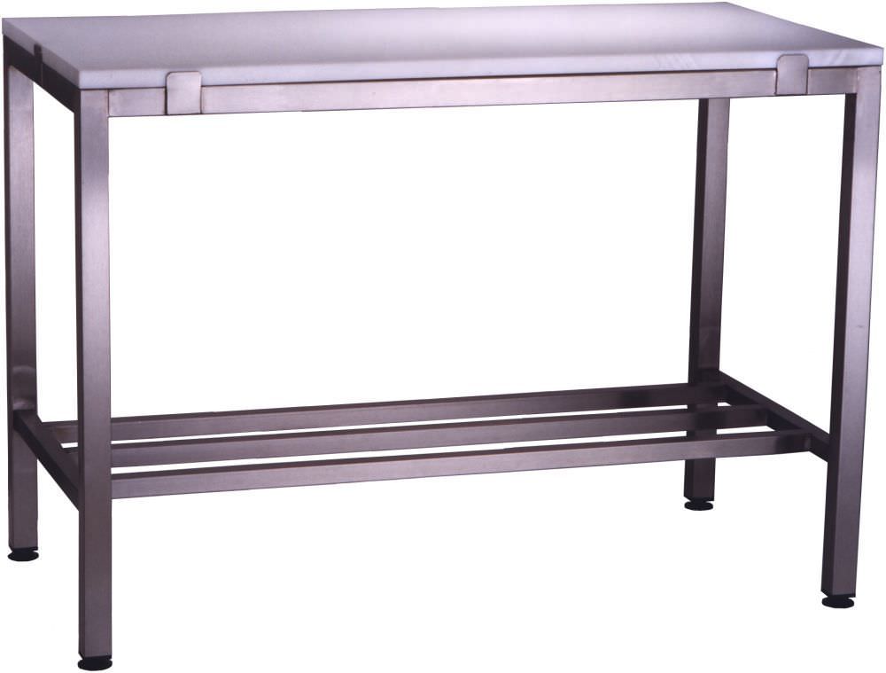 Work table / rectangular / on casters / stainless steel W/TSPL TEKNOMEK