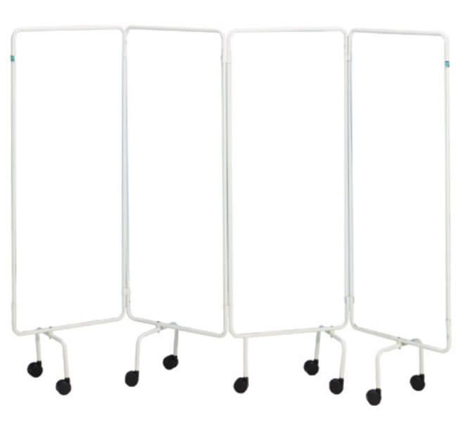 Hospital screen / on casters / 4-panel SCR01/WHITE Sidhil