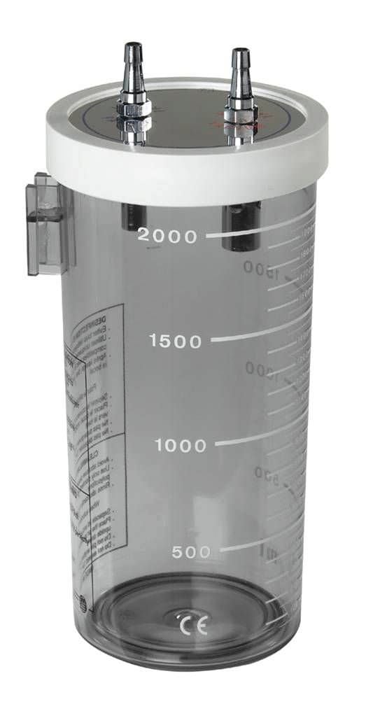 Medical suction pump jar / polycarbonate / suction polysulfonate 2 L | TM B03 Technologie Medicale