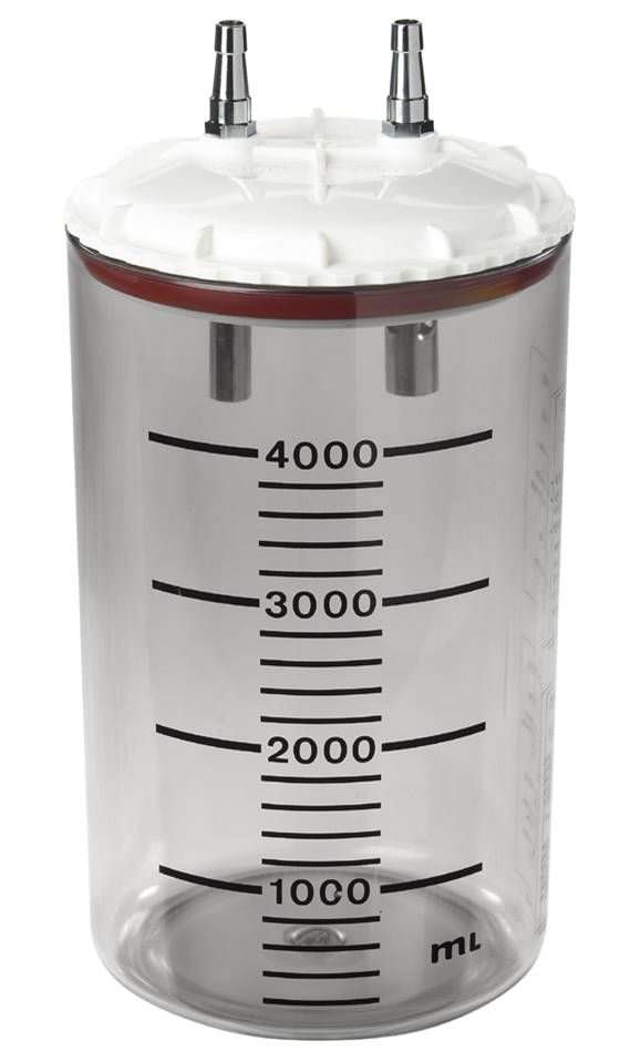 Medical suction pump jar / suction polysulfonate / polycarbonate 4 L | TM B06 Technologie Medicale