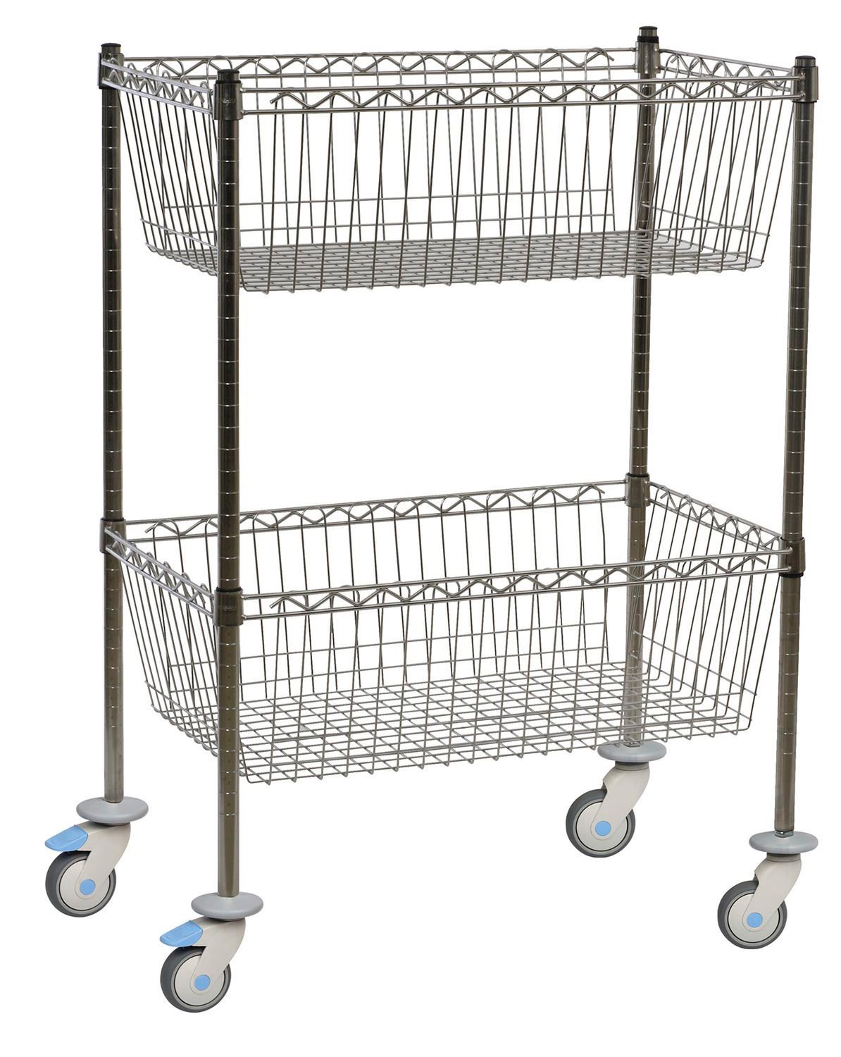 Transport trolley / with basket / open-structure MSA 3350 MIXTA STAINLESS STEEL HOSPITAL EQUIPMENTS