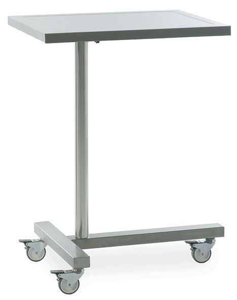Height-adjustable Mayo table MMM 2180 MIXTA STAINLESS STEEL HOSPITAL EQUIPMENTS