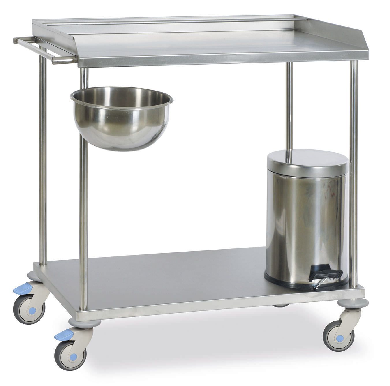 Dressing trolley / stainless steel / 2-tray MAPA 7505 MIXTA STAINLESS STEEL HOSPITAL EQUIPMENTS
