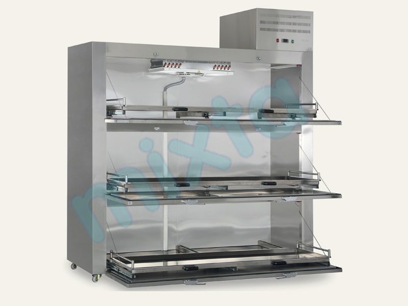 Side loading refrigerated mortuary cabinet / 3-body MMC 3001 MIXTA STAINLESS STEEL HOSPITAL EQUIPMENTS
