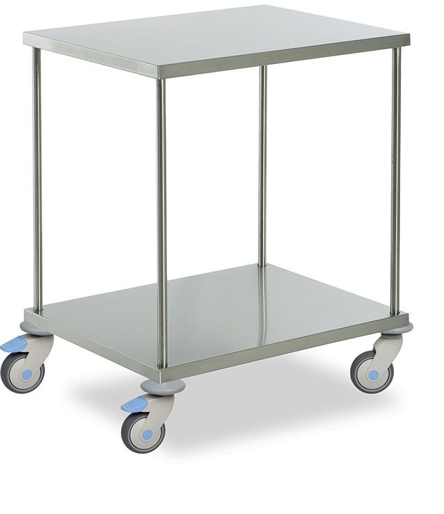 Instrument trolley / 1-tray MAM - 2120 - 21 - 22 MIXTA STAINLESS STEEL HOSPITAL EQUIPMENTS