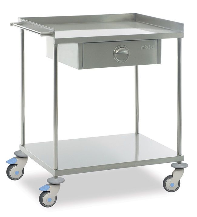 Instrument trolley / 1-tray MAM 2130 MIXTA STAINLESS STEEL HOSPITAL EQUIPMENTS