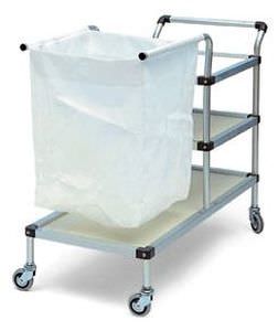 Dirty linen trolley / clean linen / with shelf / 1-bag galeno_2486 PICOMED
