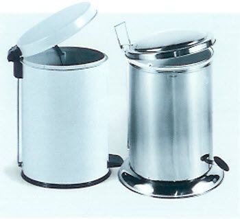 Stainless steel waste bin / on casters 5018 - 5018/4 C.B.M.
