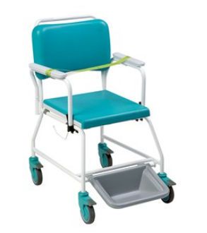 Commode chair / shower / with armrests / on casters 542ZA001 Vernacare