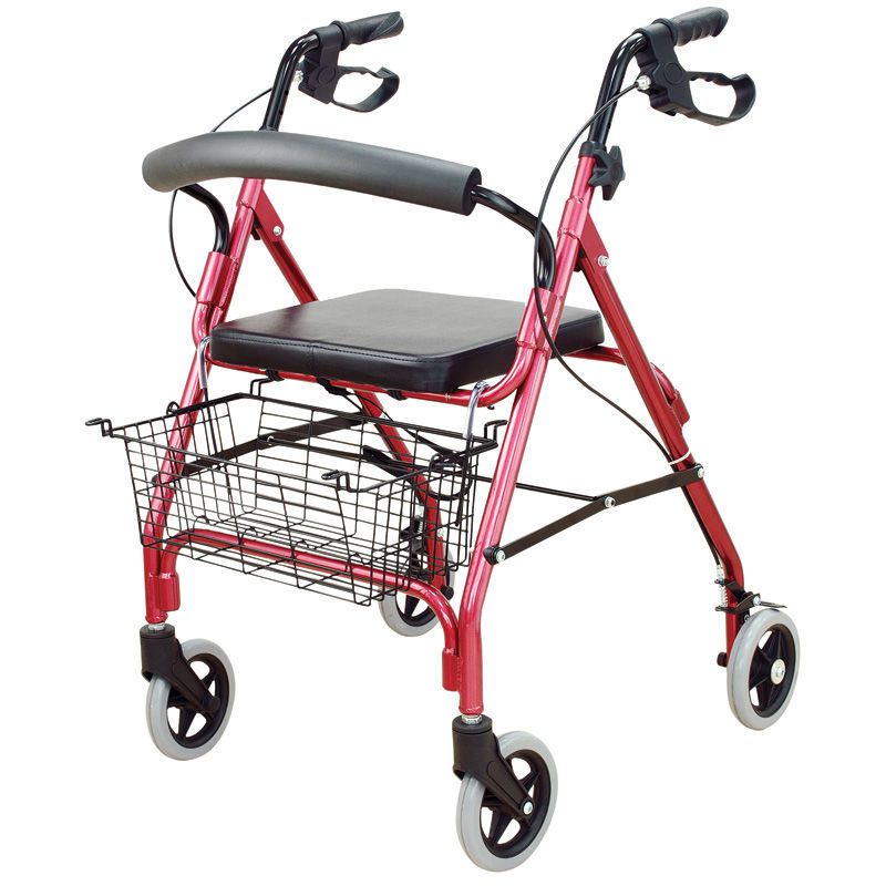 Height-adjustable walker / folding / with seat WR-1 Brecknell