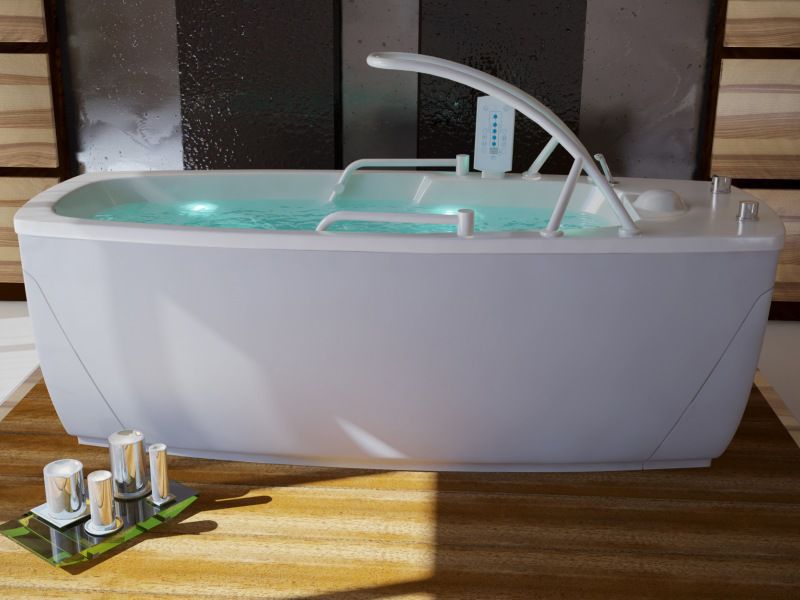 Whole body water massage bathtub / with chromotherapy lamps Hydroxeur® Florida 100, California 100, Diane 100 Trautwein