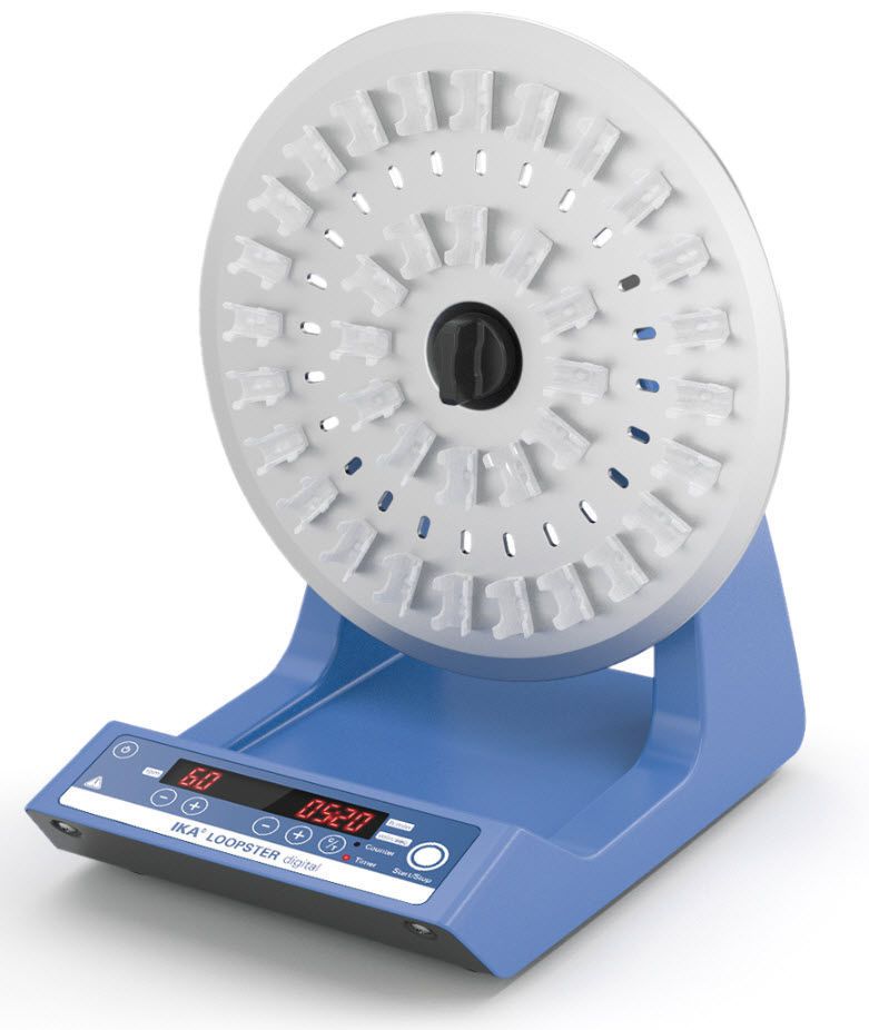 Laboratory shaker / rotary / bench-top / digital 0 - 80 rpm | Loopster digital IKA