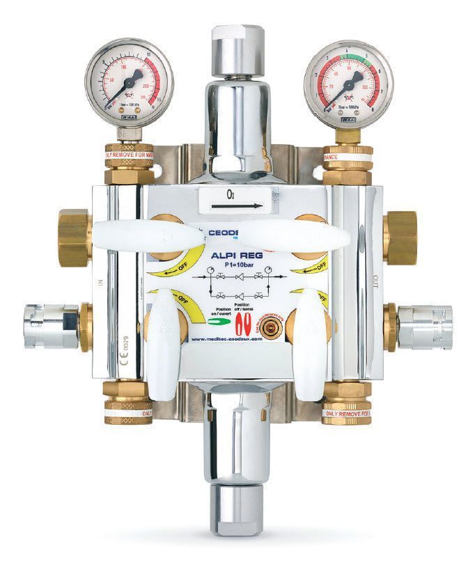 Medical gaze pressure regulator / line Alpi-Reg2 CEODEUX MEDITEC