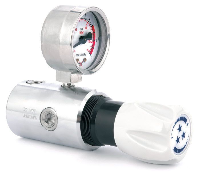 Gas pressure regulator / laboratory 50 bar, 1 - 10 Nm3/h | S 21 series CEODEUX MEDITEC