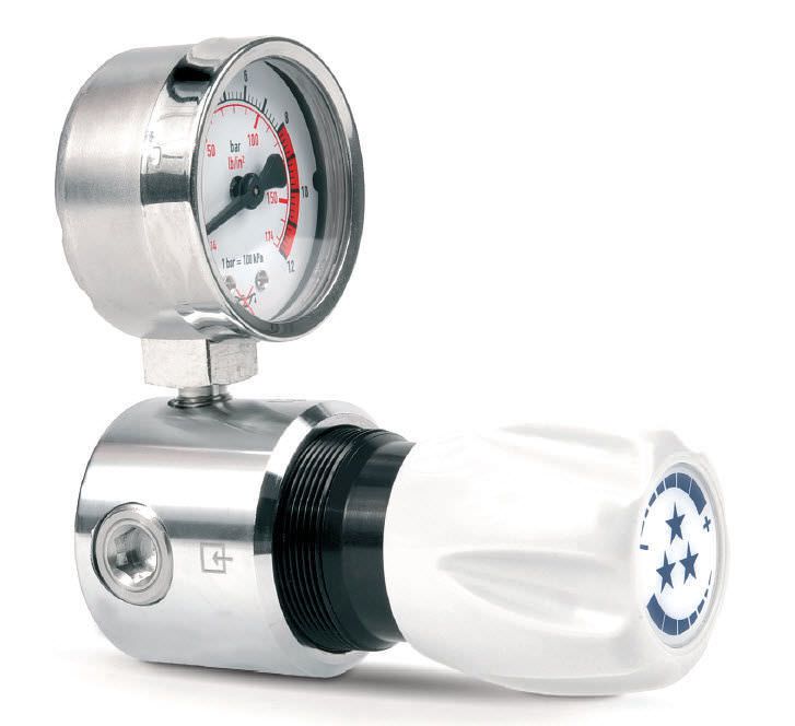 Gas pressure regulator / low-pressure / laboratory 50 bar, 2 - 3.5 Nm3/h | S 20 series CEODEUX MEDITEC