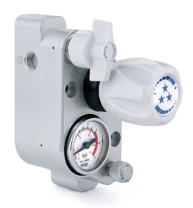 Gas pressure regulator / laboratory 50 bar, 2 - 3.5 Nm3/h | MONO S 40 series CEODEUX MEDITEC