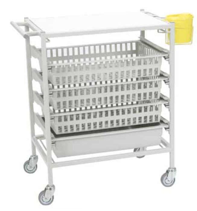 Transport trolley / for sterilization basket / open-structure 20 x 20 mm Stanley Healthcare