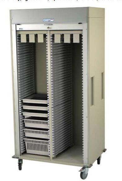 Medical cabinet / storage / for healthcare facilities / with basket MS8140CATH-5 Harloff