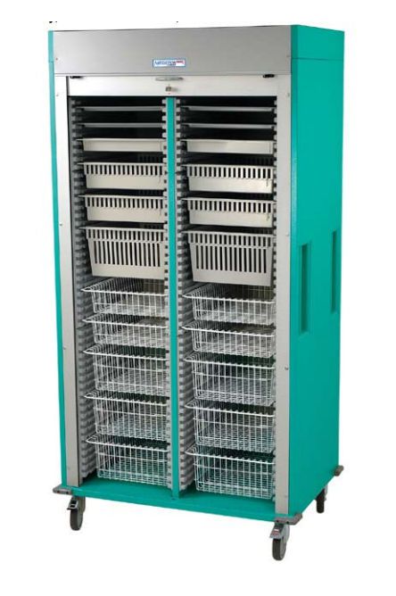 Storage cabinet / medical / for healthcare facilities / with basket MS8140-LAP Harloff