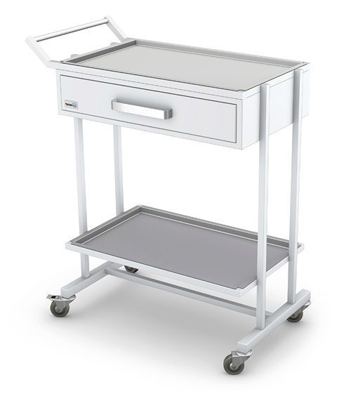 Instrument trolley / modular / stainless steel / 1-drawer K-3 series D-02 type TECHMED Sp. z o.o.