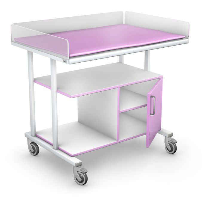 Changing table / rectangular / on casters SAM series TECHMED Sp. z o.o.