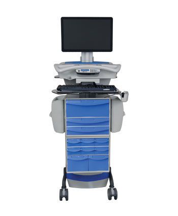 Battery-powered computer cart / medical / medicine distribution 1806467 Rubbermaid Medical Solutions