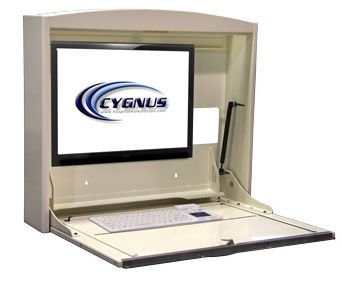 Medical computer workstation / recessed / wall-mounted 3227 Cygnus
