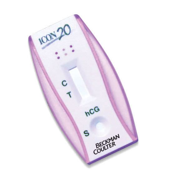 Pregnancy test cassette ICON 20 hCG Beckman Coulter International S.A.