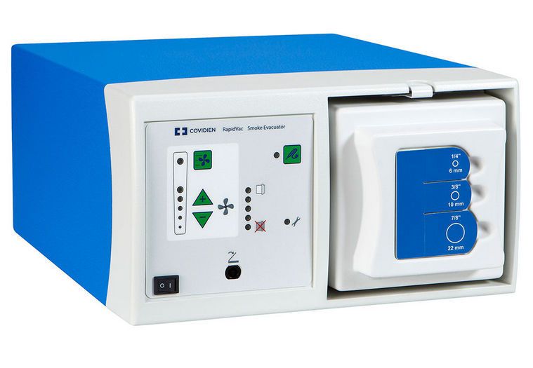 Smoke evacuation system for electrosurgical units RapidVac™ Covidien