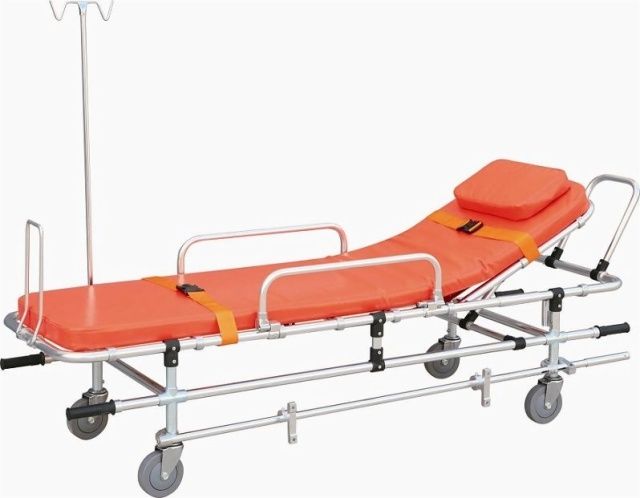 Emergency stretcher trolley / with adjustable backrest / mechanical / 2-section 159 kg | YXH-2A Zhangjiagang Xiehe Medical Apparatus & Instruments