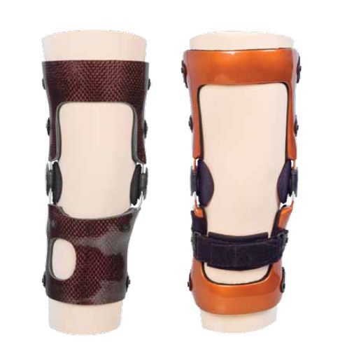 Knee orthosis (orthopedic immobilization) / knee rotation limitation (ACL) / articulated FULL SHELL Townsend
