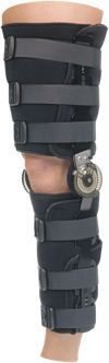 Knee splint (orthopedic immobilization) / articulated FULL SHELL PADS Townsend