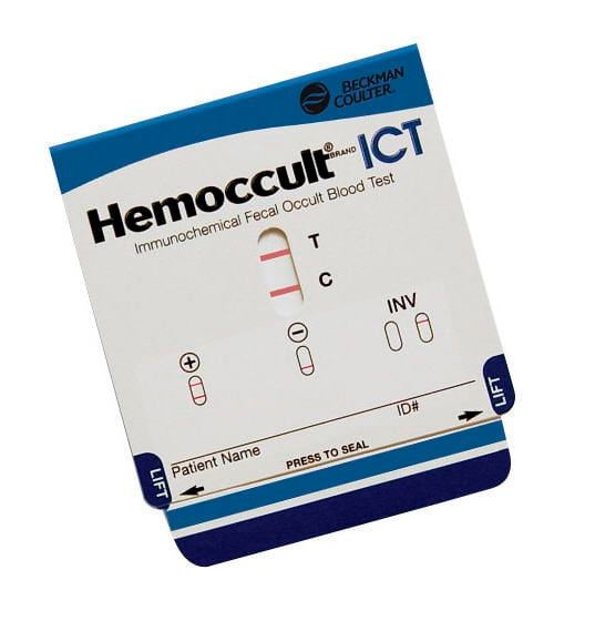 Fecal occult blood rapid test Hemoccult ICT Beckman Coulter International S.A.