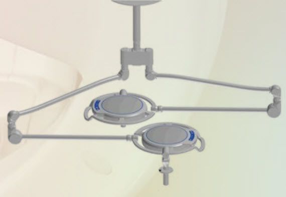 LED surgical light / ceiling-mounted / 2-arm LMI-700 Sunnex MedicaLights